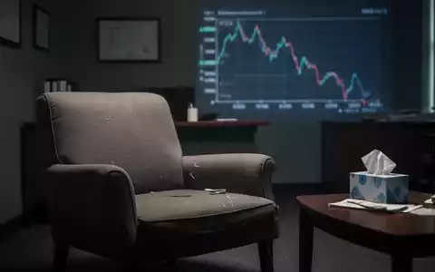 Ein gedämpft beleuchtetes, leeres Psychotherapie-Sprechzimmer mit einem Sessel, das finanzielle Schwierigkeiten und die Bedrohung von Praxen symbolisiert. - Foto: über boerse-global.de