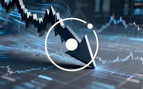 Abstrakte Darstellung eines starken Verlusts auf einem Diagramm, das einen Finanzmarkt symbolisiert. - Foto: über boerse-global.de