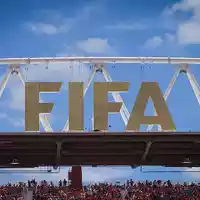 Fifa-Logo bei der Fußball-WM 2026 (Archiv) - Foto: Pressefoto Ulmer/Markus Ulmer via dts Nachrichtenagentur