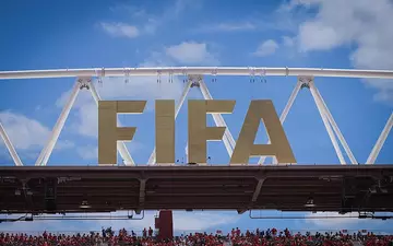 Fifa-Logo bei der Fußball-WM 2026 (Archiv) - Foto: Pressefoto Ulmer/Markus Ulmer via dts Nachrichtenagentur