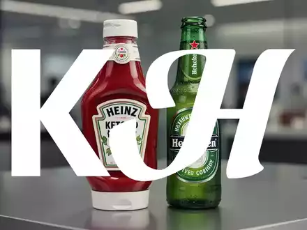 Eine Nahaufnahme einer Kraft Heinz Ketchupflasche neben einer Heineken Bierflasche auf einer modernen Oberfläche, unscharfer Hintergrund. - Foto: über boerse-global.de