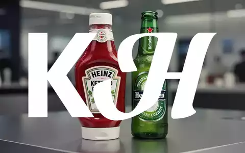Eine Nahaufnahme einer Kraft Heinz Ketchupflasche neben einer Heineken Bierflasche auf einer modernen Oberfläche, unscharfer Hintergrund. - Foto: über boerse-global.de
