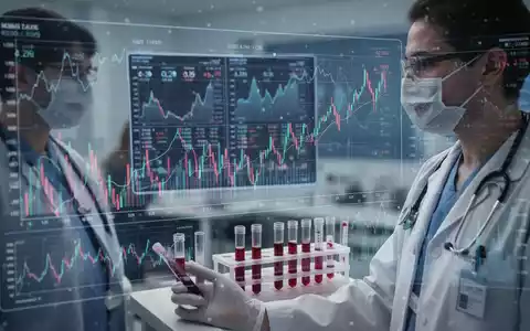 Ein medizinisches Diagramm, das Cholesterinwerte und Finanzdaten überlagert, symbolisiert die wirtschaftliche Bedeutung der Blutfettwerte. - Foto: über boerse-global.de