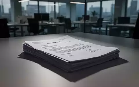 Nahaufnahme von gestapelten Kündigungsschreiben oder rechtlichen Dokumenten auf einem Schreibtisch in einem modernen Büro. - Foto: über boerse-global.de