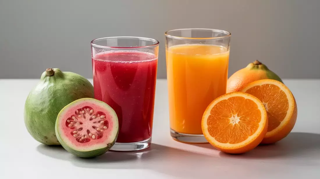 Guave übertrumpft Orange: Vitamin-C-Gehalt im Vergleich