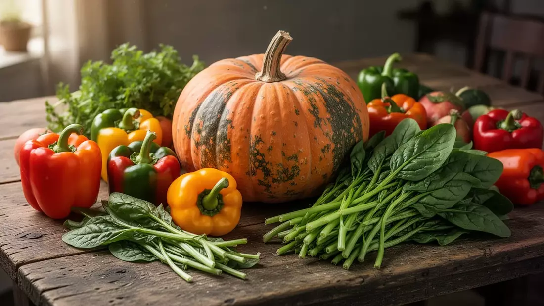 Pflanzliche Ernährung: Kürbis, Paprika & Co. senken Krankheitsrisiken