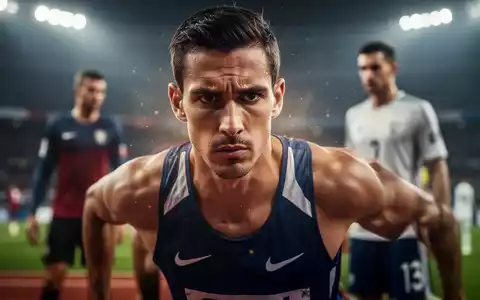Ein fokussierter Athlet vor einem Wettkampf, der mentale Stärke und Vorbereitung im Spitzensport symbolisiert. - Foto: über boerse-global.de