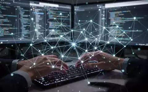 Stylized network overlaying hands typing on a keyboard, with browser windows in the background, symbolizing new developer tools and AI. - Foto: über boerse-global.de