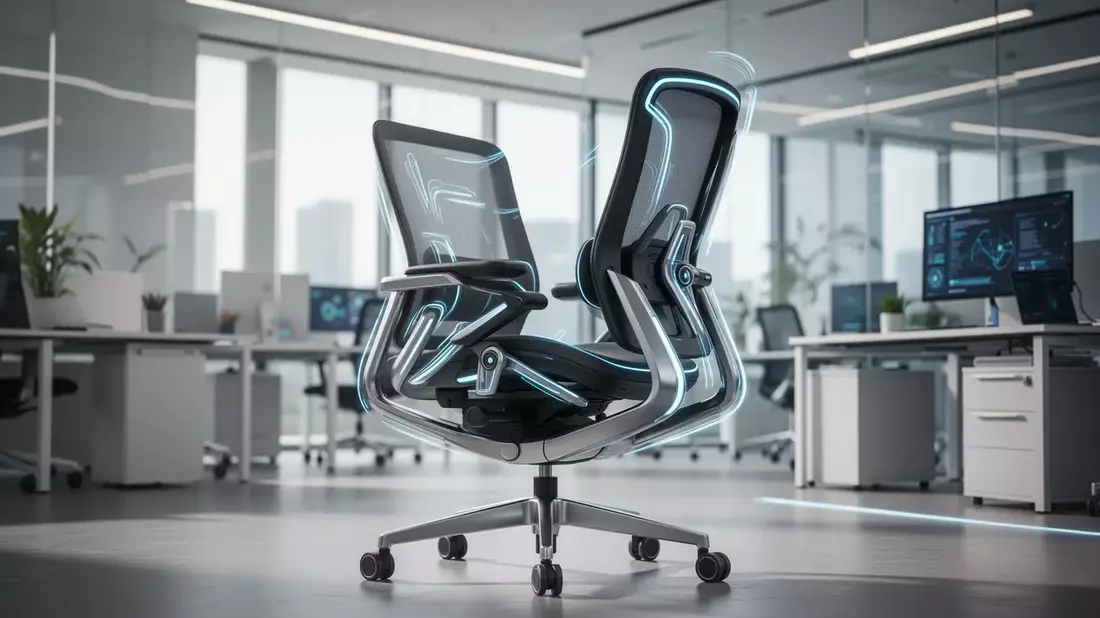 Büroarbeit im Wandel: Dynamische Stühle und KI-Belastung