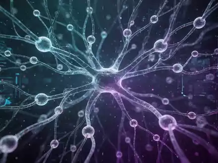 Abstract representation of AI processing visual data, with glowing lines and nodes, symbolizing advanced AI models. - Foto: über boerse-global.de