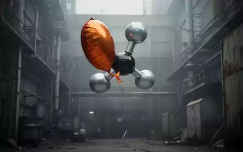 Ein deflatierter Ballon in Form eines Kraftstoffmoleküls sinkt vor einem industriellen Hintergrund, symbolisiert den Wertverlust. - Foto: über boerse-global.de