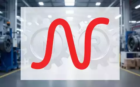 Zwei Zahnräder greifen ineinander, symbolisieren eine Übernahme, mit stilisierten Buchstaben N und R. Hintergrund ist eine Fabrikhalle. - Foto: über boerse-global.de
