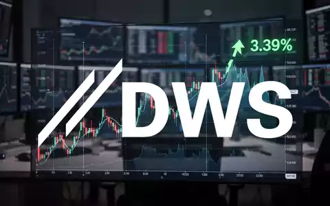 Ein stilisierter Aktienchart auf einem digitalen Bildschirm zeigt einen Anstieg von 3,39%. Im Hintergrund ist ein Handelsplatz zu sehen. - Foto: über boerse-global.de