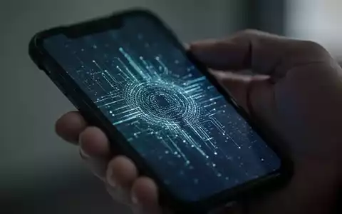 Nahaufnahme eines Smartphone-Bildschirms, der subtile digitale Muster anzeigt, die Datentransfer oder Finanztransaktionen andeuten. - Foto: über boerse-global.de