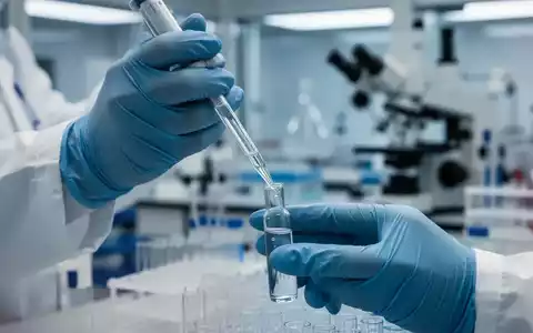 Hände eines Wissenschaftlers pipettieren Flüssigkeit in einem Labor, symbolisch für medizinische Forschung und Investitionen. - Foto: über boerse-global.de
