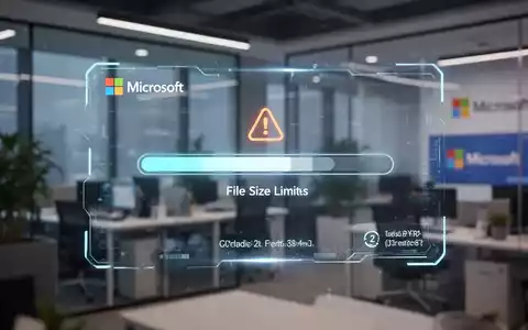 A glowing digital interface with an upload bar and warning icon, representing technical limits within a premium AI service. - Foto: über boerse-global.de