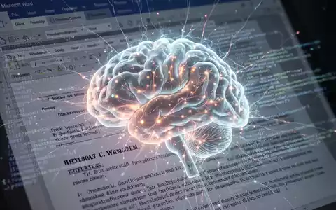 A glowing AI brain or neural network overlaid onto a Microsoft Word document interface, with lines of code and legal documents in the background. - Foto: über boerse-global.de