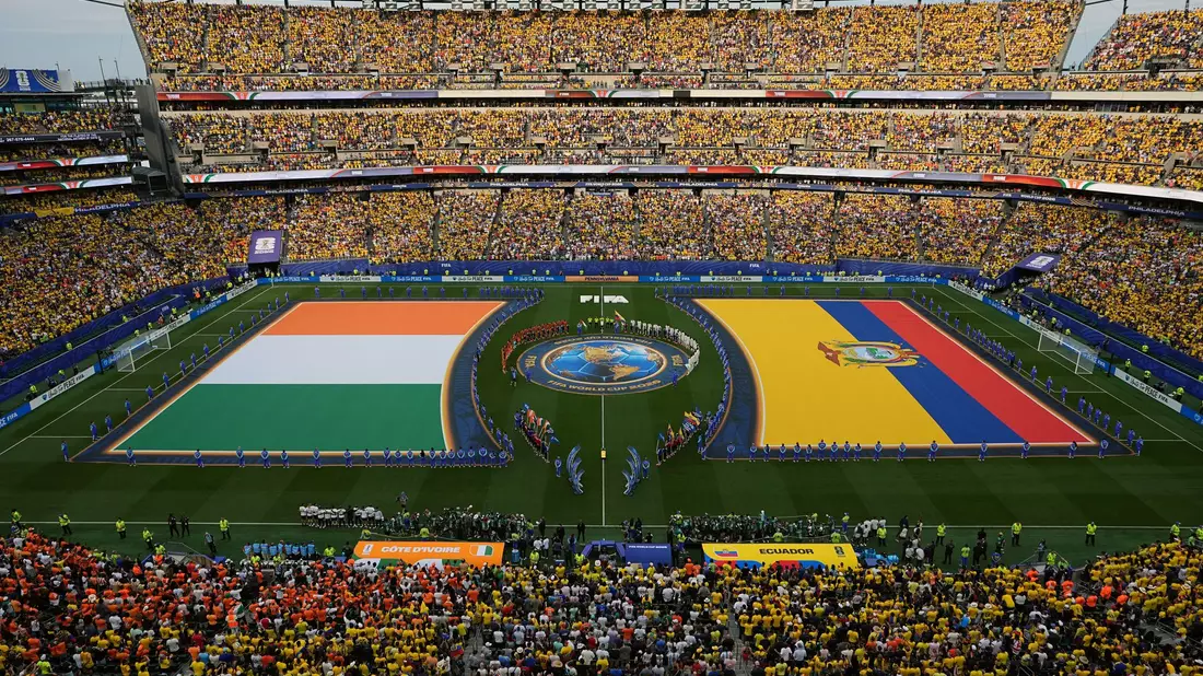 Das Stadion in Philadelphia war fest in der Hand der Ecuadorianer. - Bild: Matt Rourke/AP/dpa