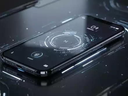 A futuristic smartphone screen showing a clean, glowing user interface, symbolizing a software update. - Foto: über boerse-global.de