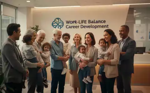 Eine vielfältige Gruppe von Eltern, einige mit Kindern, in einem modernen Büro des öffentlichen Dienstes, symbolisiert Vereinbarkeit von Beruf und Familie. - Foto: über boerse-global.de