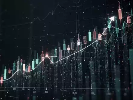 Abstrakte Darstellung von finanziellem Datenwachstum oder einem digitalen Börsenchart, der einen Aufwärtstrend andeutet. - Foto: über boerse-global.de