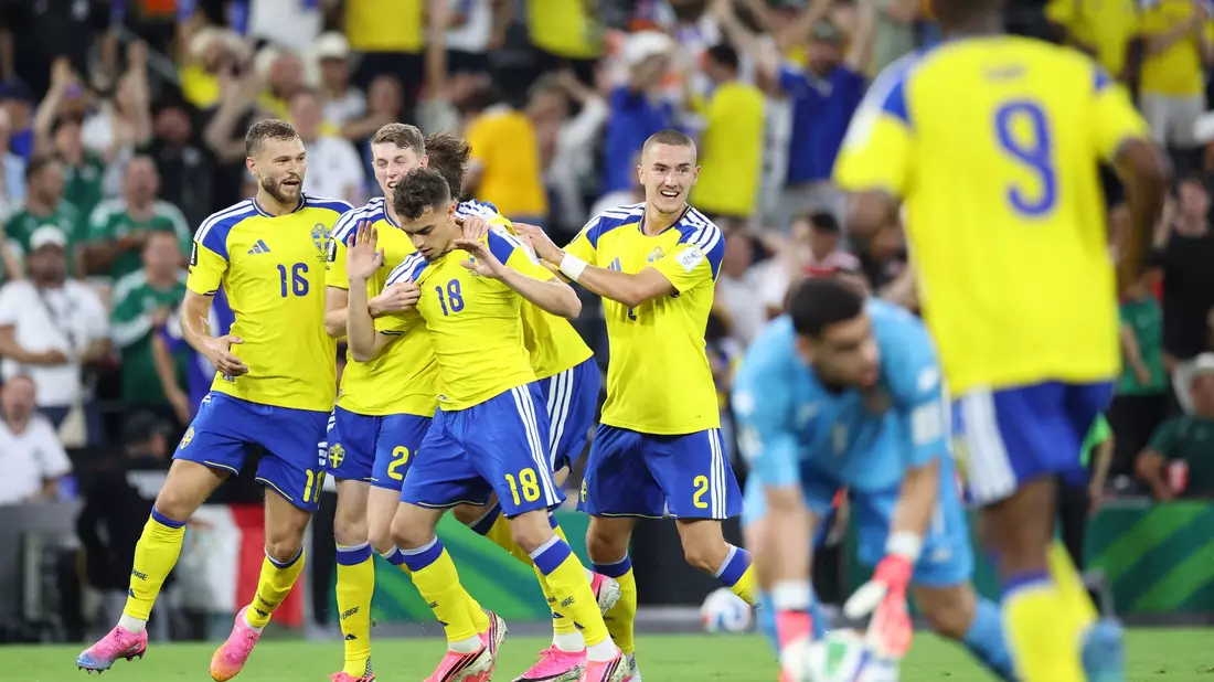 Yasin Ayari ließ Schweden schon früh jubeln. - Bild: Addison Simmons/AP/dpa
