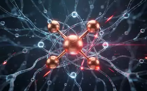 Ein stilisiertes, leuchtendes Kupferatom, das in ein neuronales Netzwerk integriert ist und die Blut-Hirn-Schranke darstellt. - Foto: über boerse-global.de