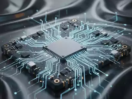 Eine stilisierte, leuchtende Leiterplatte, die fortgeschrittene Batterietechnologie und Innovation darstellt. - Foto: über boerse-global.de