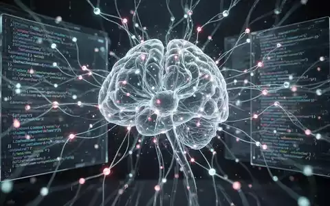 A glowing, intricate neural network with digital lines and nodes, symbolizing advanced AI and complex data processing. - Foto: über boerse-global.de