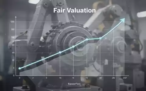 Ein minimalistischer Finanzgraph mit moderatem Wachstum im Vordergrund und unscharfen Industrieanlagen im Hintergrund. - Foto: über boerse-global.de