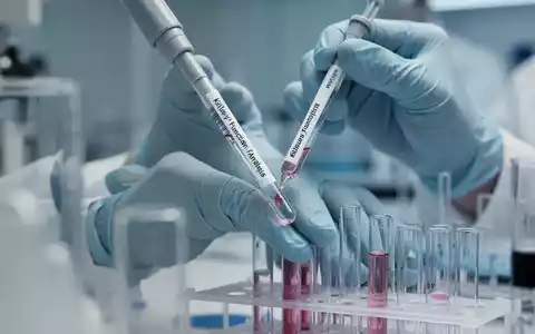 Nahaufnahme der Hände eines Wissenschaftlers, der eine Probe in ein Reagenzglas pipettiert, mit Laborgeräten im Hintergrund. - Foto: über boerse-global.de