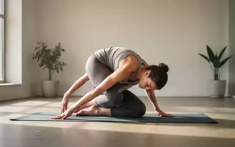 Eine Person praktiziert Yoga auf einer Matte in einem ruhigen Raum, was Entspannung und Wohlbefinden symbolisiert. - Foto: über boerse-global.de