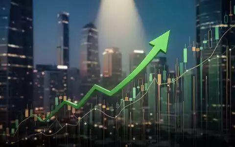 Ein stilisierter Börsenchart mit einem Aufwärtstrend und einem grünen Pfeil, der auf eine mögliche SDAX-Aufnahme hinweist. - Foto: über boerse-global.de