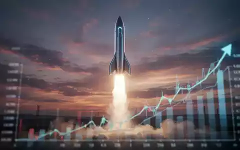 Eine moderne Rakete startet bei Sonnenuntergang, mit einem aufsteigenden Finanzdiagramm im Vordergrund, das Wachstum und positive Marktstimmung symbolisiert. - Foto: über boerse-global.de