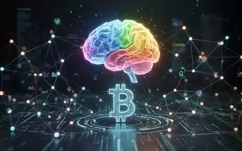 A glowing AI brain icon above a digital currency symbol, surrounded by data points, representing competitive pricing and technological advancement. - Foto: über boerse-global.de