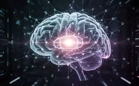 Eine stilisierte, leuchtende neuronale Netzwerkgrafik, die einen Präzedenzfall in der KI-Technologie darstellt. - Foto: über boerse-global.de