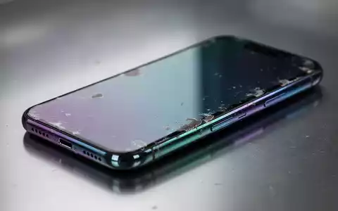 A close-up of a smartphone's metallic back, displaying subtle color fading on its surface, indicating wear. - Foto: über boerse-global.de