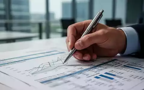 Eine Hand hält einen Stift über einem Finanzdokument mit Diagrammen und Zahlen, symbolisch für Steuerreform und Haushaltsdiskussionen. - Foto: über boerse-global.de