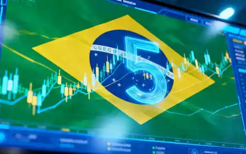 Digitale Benutzeroberfläche mit Krypto-Charts und brasilianischen Flaggenmotiven, die 5 Krypto-ETPs in Brasilien darstellt. - Foto: über boerse-global.de