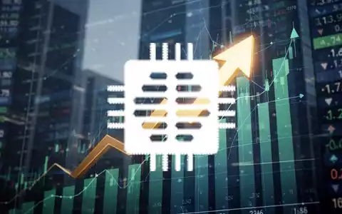 Ein stilisierter, aufwärts gerichteter Pfeil auf einem digitalen Börsen-Display, der Wachstum und finanzielle Optimismus symbolisiert. - Foto: über boerse-global.de