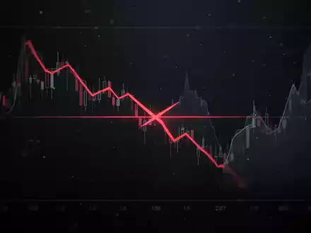 Finanzdiagramm mit Abwärtstrend, der einen Break-even-Punkt im Jahr 2027 erreicht. - Foto: über boerse-global.de