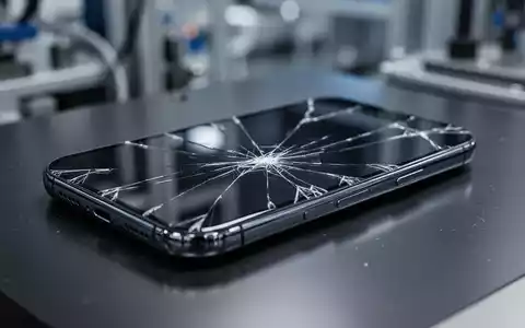 A damaged smartphone with cracks and scratches on its screen and casing, symbolizing durability concerns. - Foto: über boerse-global.de