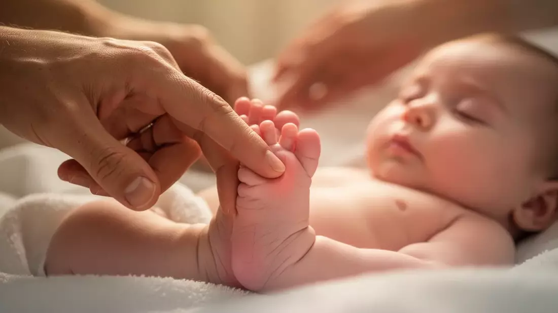 Akupressur für Babys: Sanfte Hilfe bei Schlaf und Blähungen