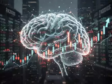 A glowing neural network with financial data overlays, symbolizing OpenAI's financial performance and AI market valuation. - Foto: über boerse-global.de