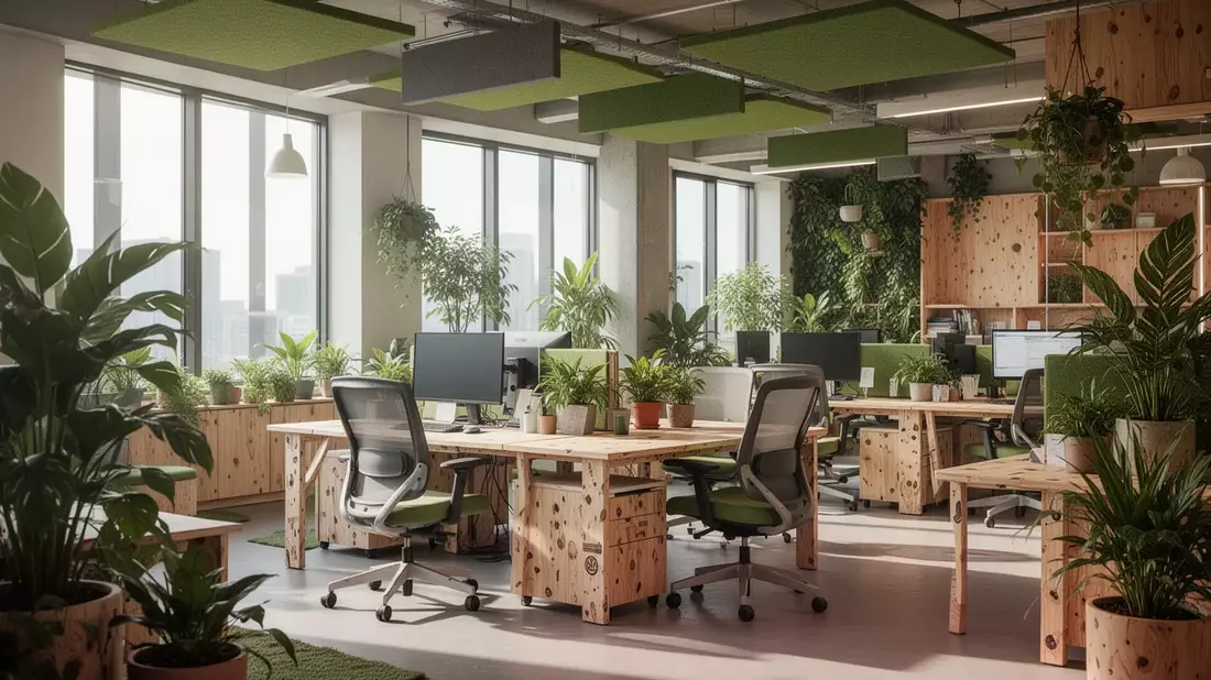 Büro der Zukunft: Nachhaltigkeit, Akustik und smarte Technik im Fokus