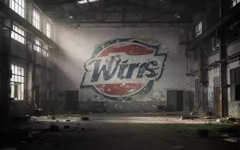 Eine leere, geschlossene Fabrik mit einem verblassten, aber erkennbaren Markenlogo an einer Wand. Symbolisiert Markennutzung nach Werksschließung. - Foto: über boerse-global.de