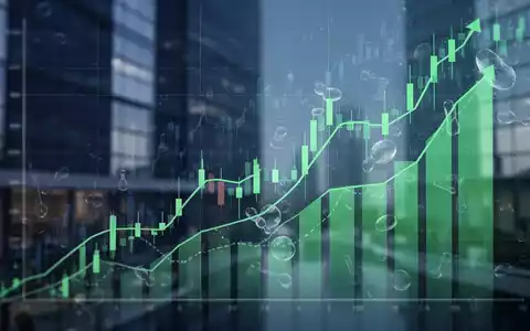 Ein stilisierter, aufwärts gerichteter Börsengraph überlagert mit abstrakten pharmazeutischen Bildern, vor unscharfer Büroarchitektur. - Foto: über boerse-global.de
