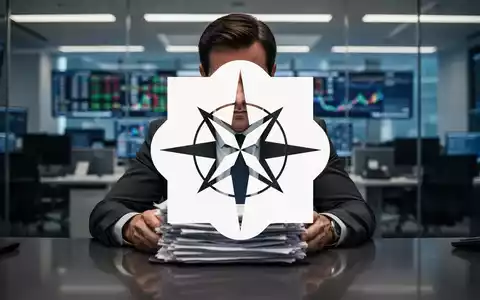Eine ernst dreinblickende Geschäftsfrau in einem Anzug, die Dokumente auf einem Schreibtisch prüft, im Hintergrund ein modernes Büro. - Foto: über boerse-global.de