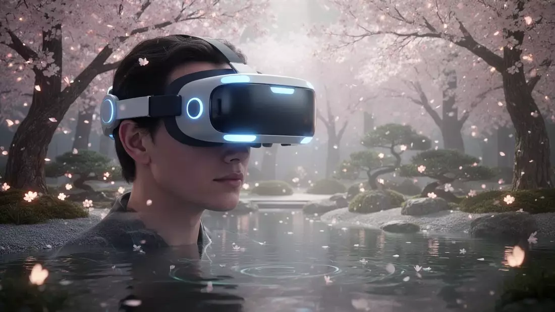 Samsung XR-Headset: Zen-Garten gegen Blutspende-Angst