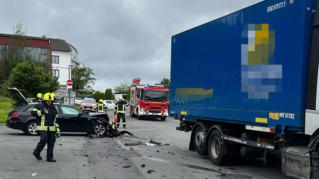 POL-GM: Unfall im Industriegebiet - Bild: presseportal.de